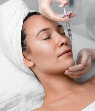 Women enjoy the rejuvenating and calming effects of cosmetic botox treatments with a needle