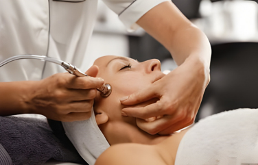 A microdermabrasion treatment removes dead skin cells using diamond-tipped wands or crystals.